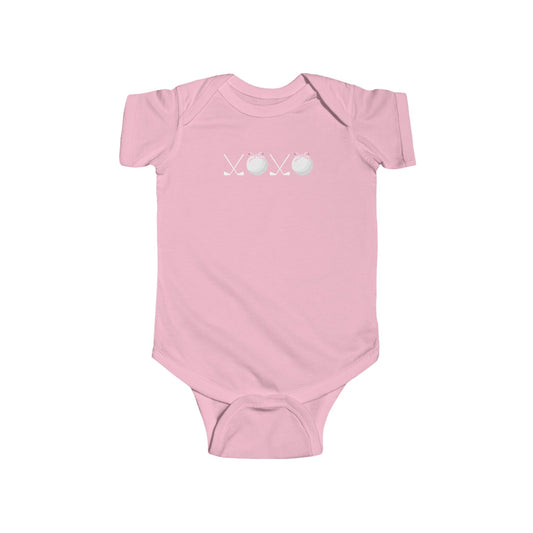 Infant Bodysuit - Pink "XOXO" Cute Baby Girl Onesie, Valentines or Newborn Gift
